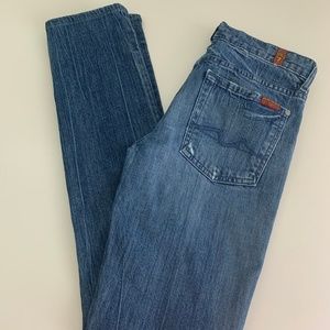 7 For All Mankind Roxanne Low Rise Skinny Jeans